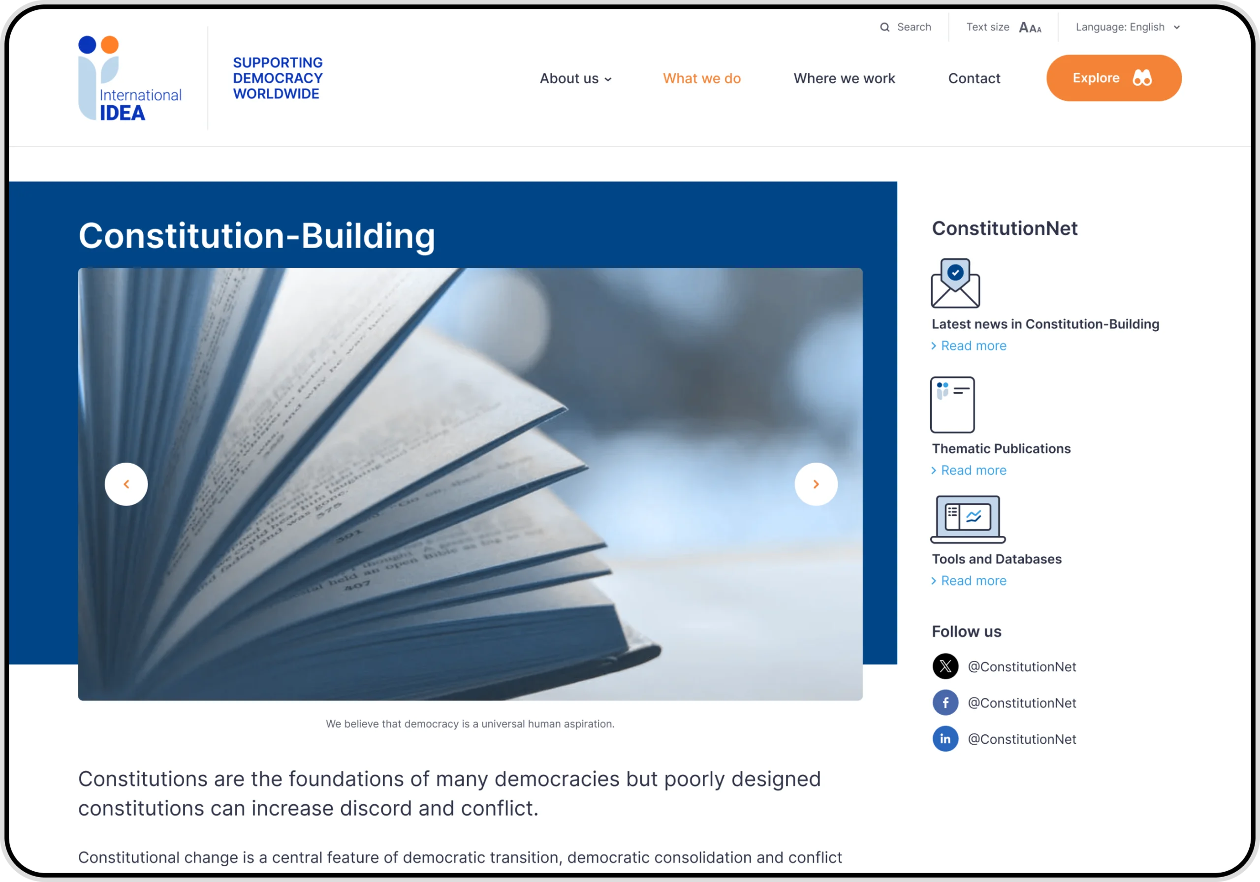 Constitution-Building webpage screenshot